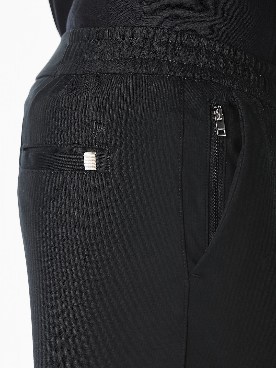 Black Regular Fit Jogger Pants