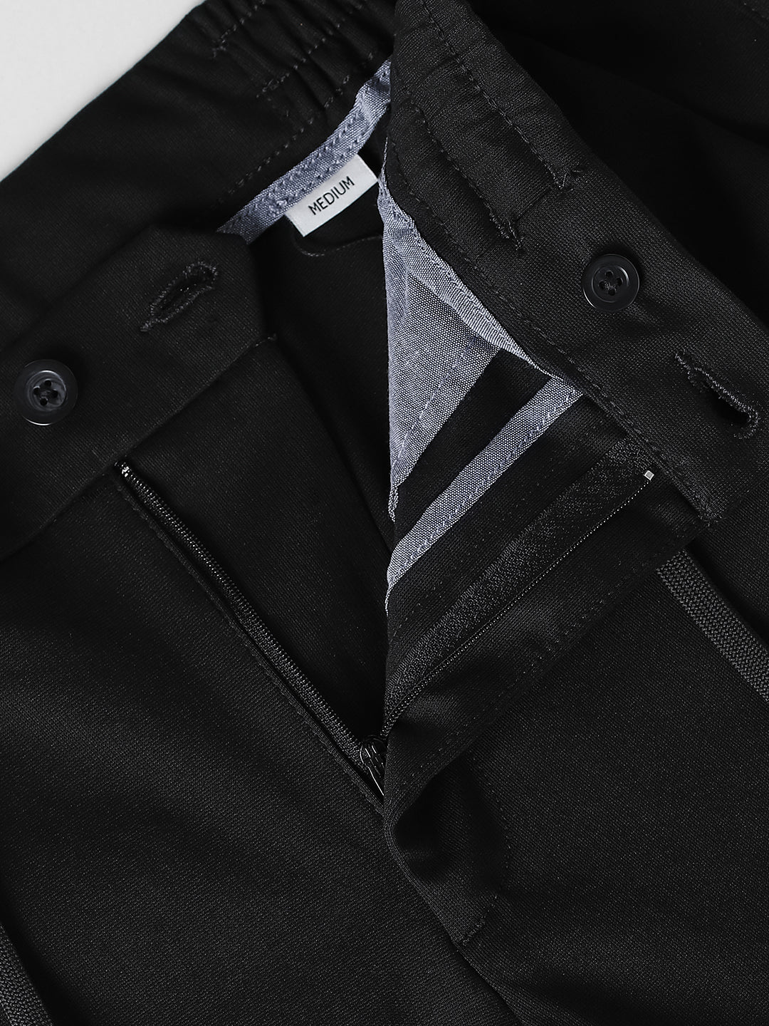 Black Regular Fit Jogger Pants