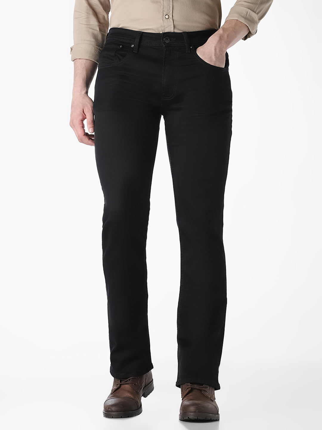 Black Cliff Bootcut Jeans