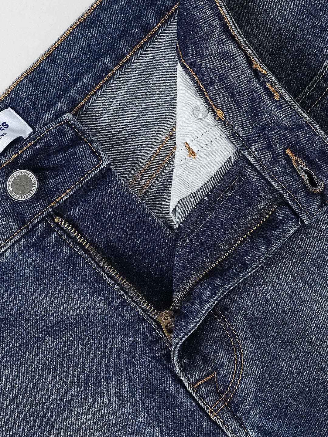 Blue Washed Brak Slim Fit Jeans