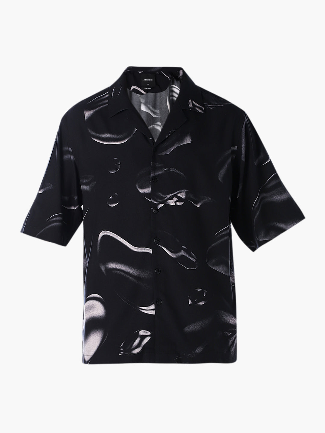 Printed Viscose Oversized Shirt