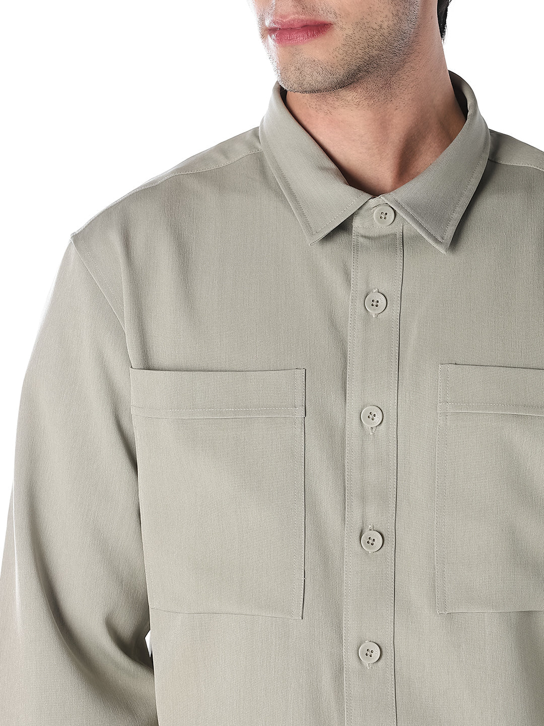 Patch Pocket Oversized Shirt