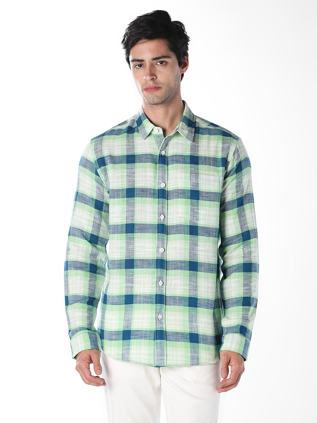 Cotton Check Full Sleeves Shirt
