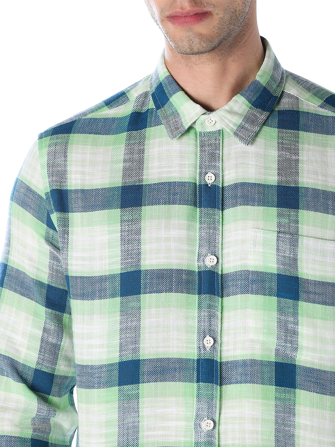 Cotton Check Full Sleeves Shirt