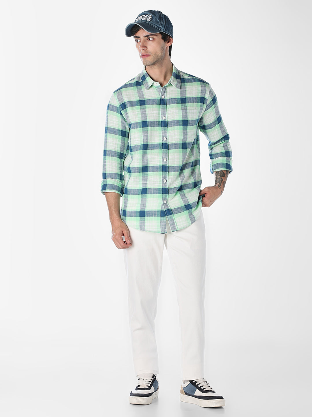 Cotton Check Full Sleeves Shirt