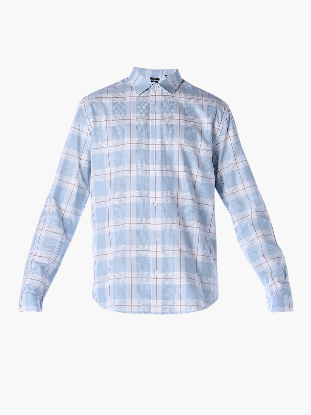 Blue Check Cotton Shirt
