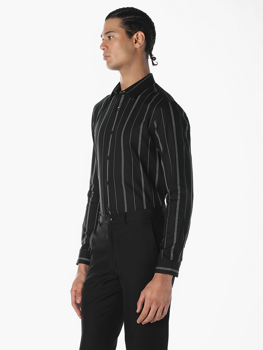 Striped Dobby Slim Fit Shirt
