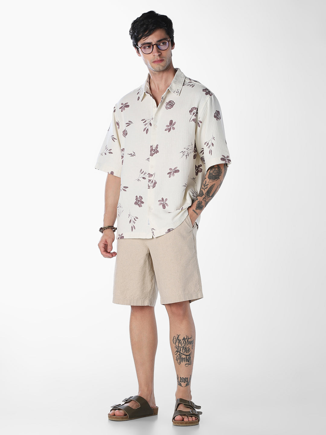 Floral Cotton Oversized Shirt