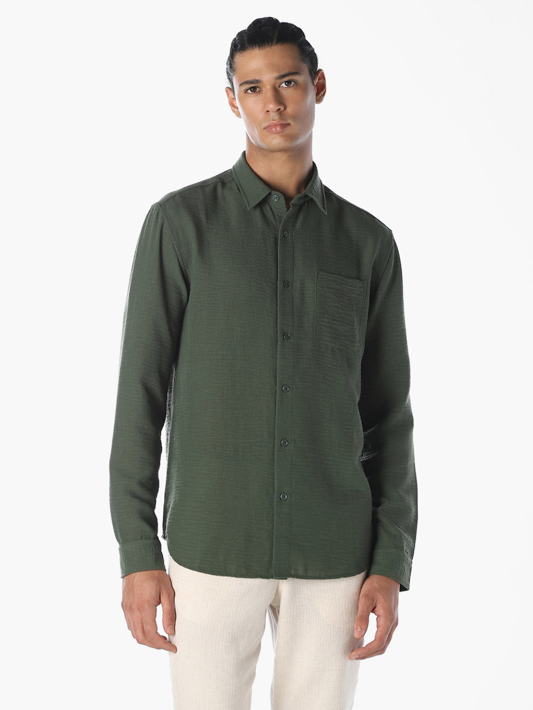 Regular Fit Full Sleeves Shirt