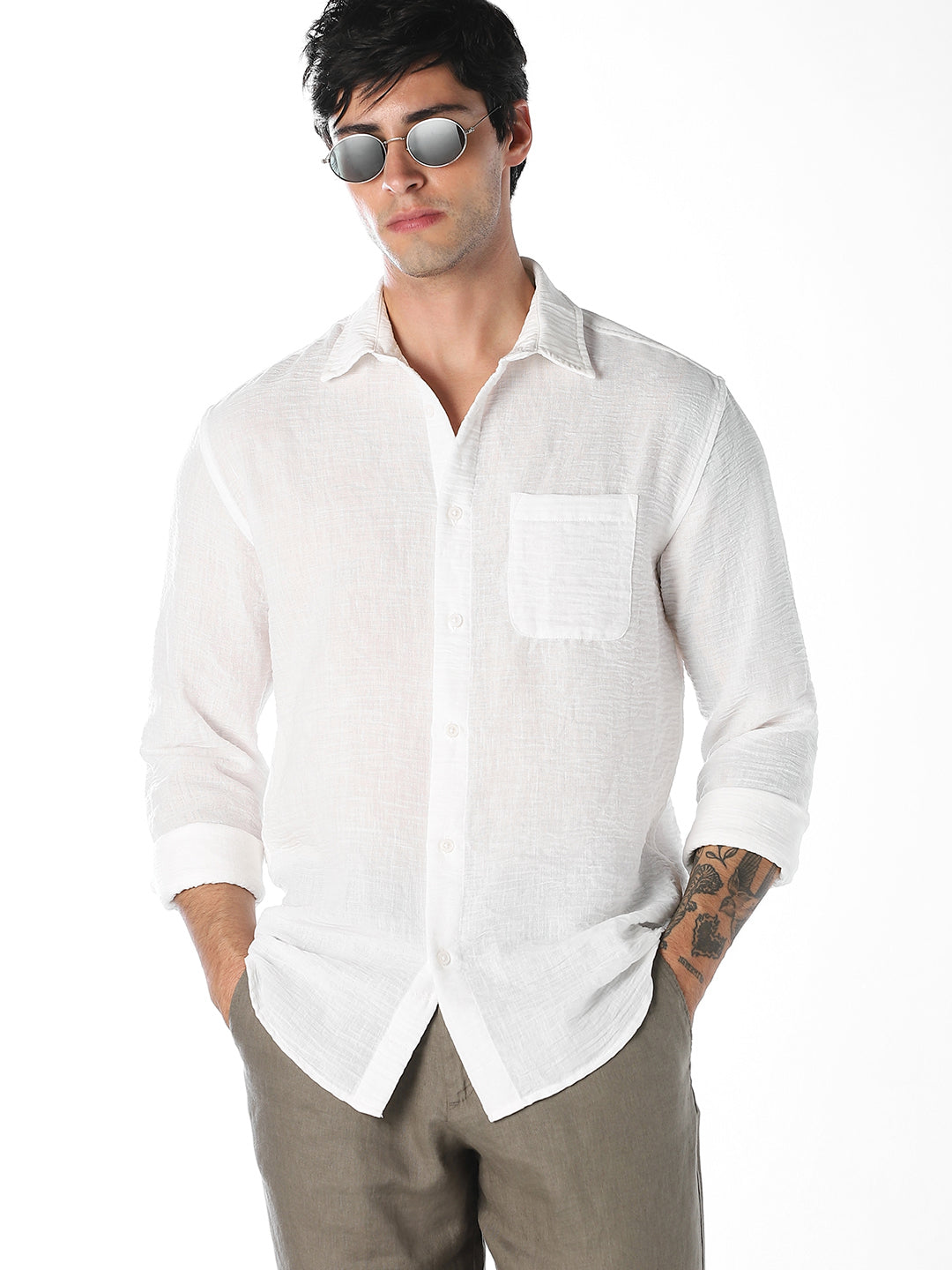 Regular Fit Shirt - White