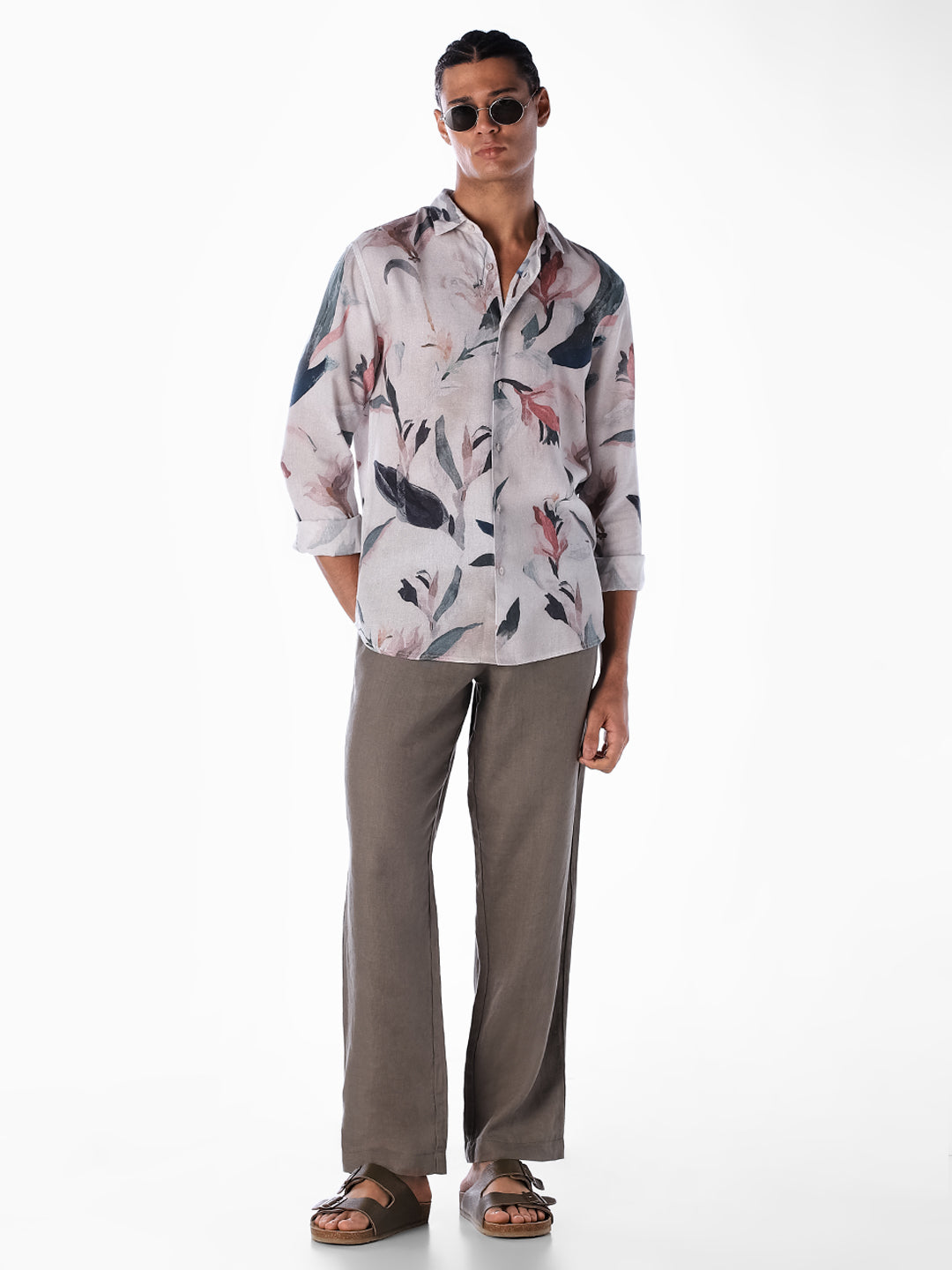 Floral Print Slim Fit Shirt