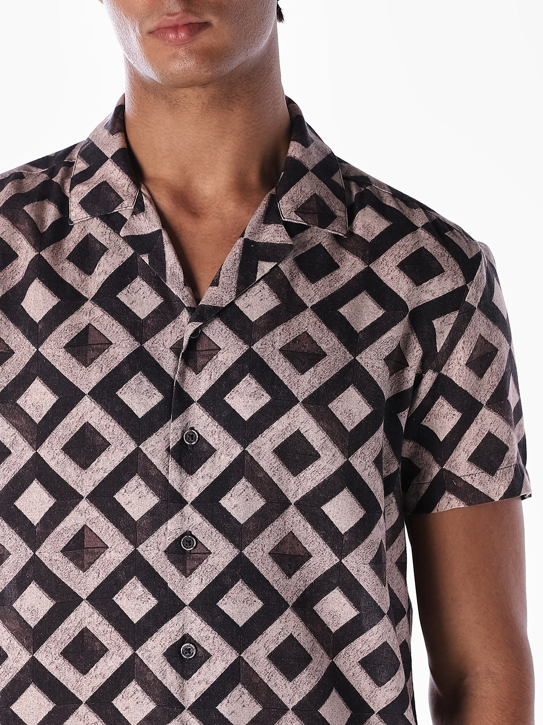 Geometric Print Comfort Fit Shirt