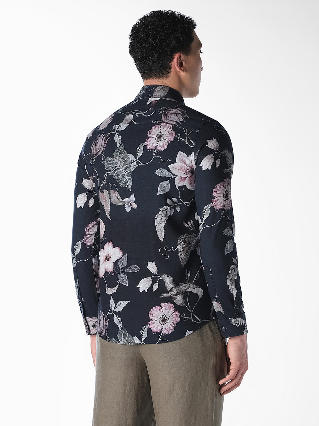 Printed Linen Blend Shirt