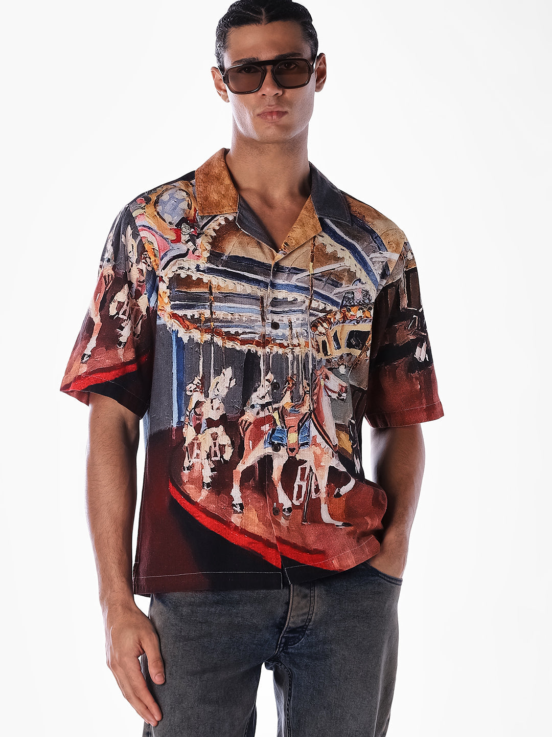 Printed Oversized Shirt