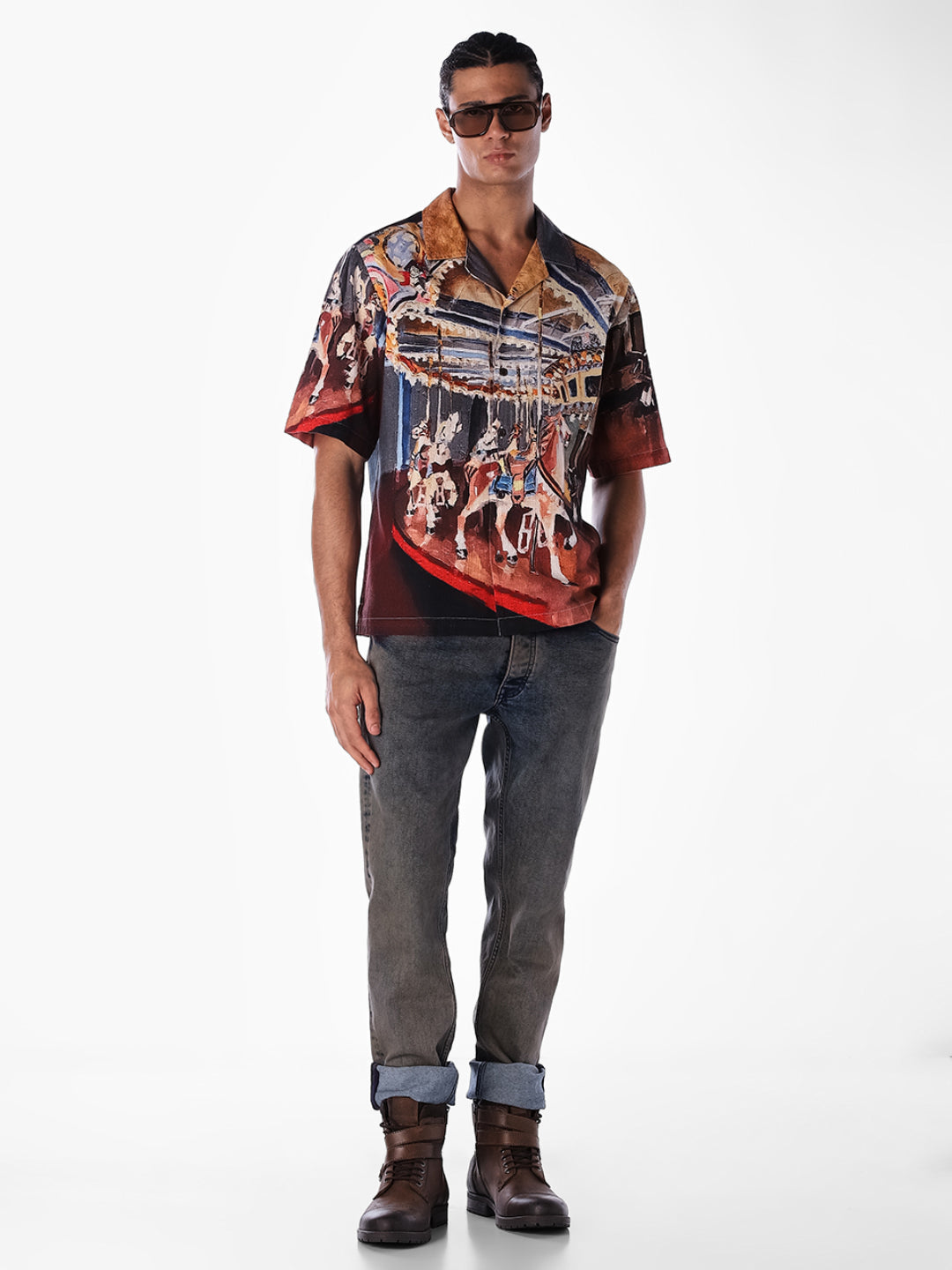 Printed Oversized Shirt