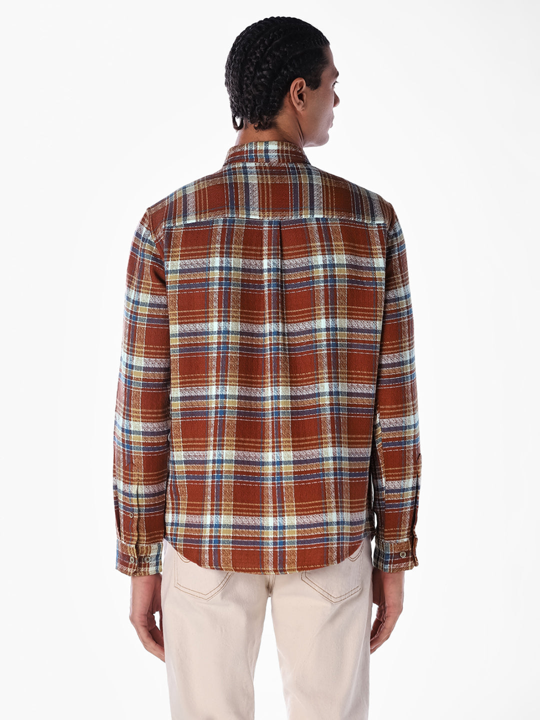 Patch Pocket Check Cotton Shirt