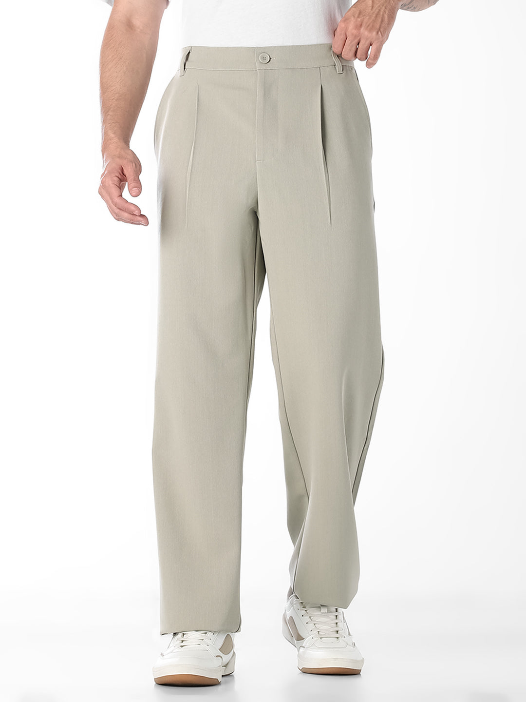 Loose Fit Cotton Pants