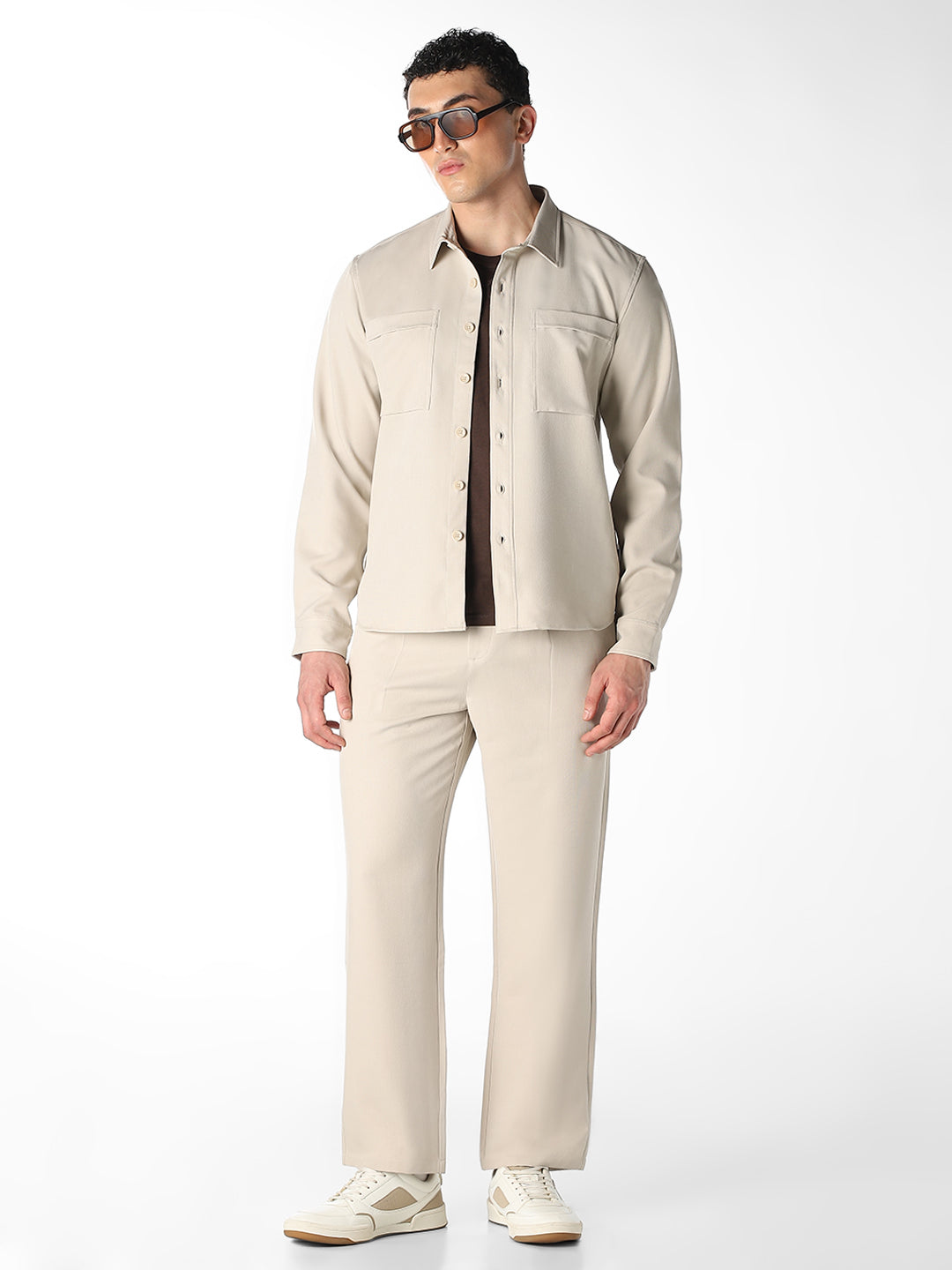 Loose Fit Pleated Pants