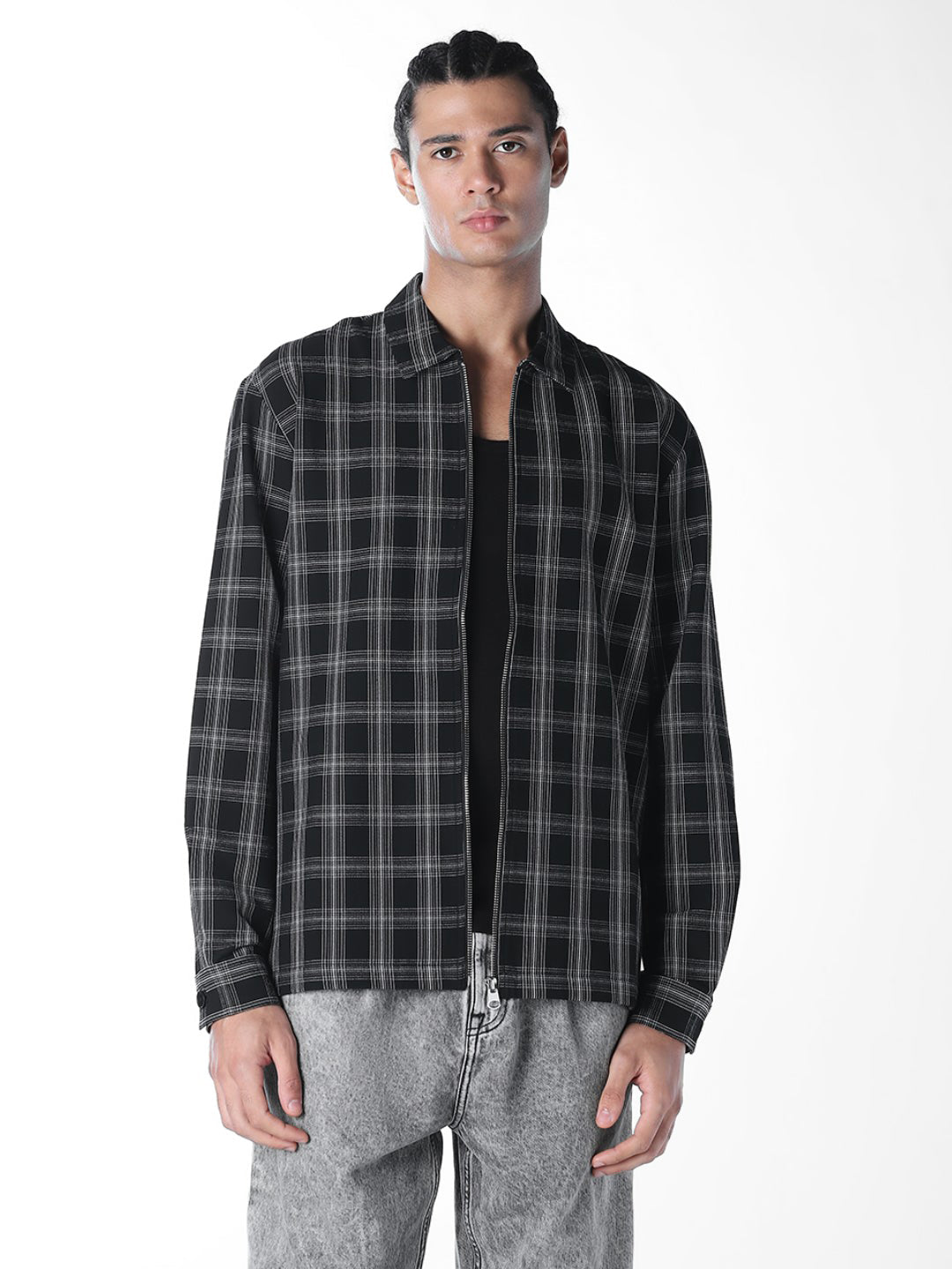 Check Cotton Overshirt