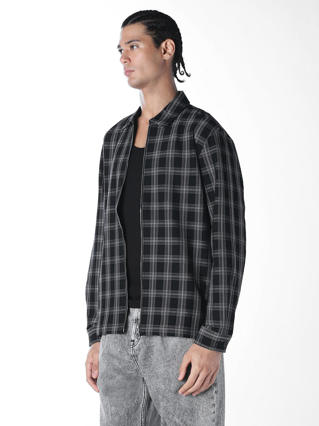 Check Cotton Overshirt