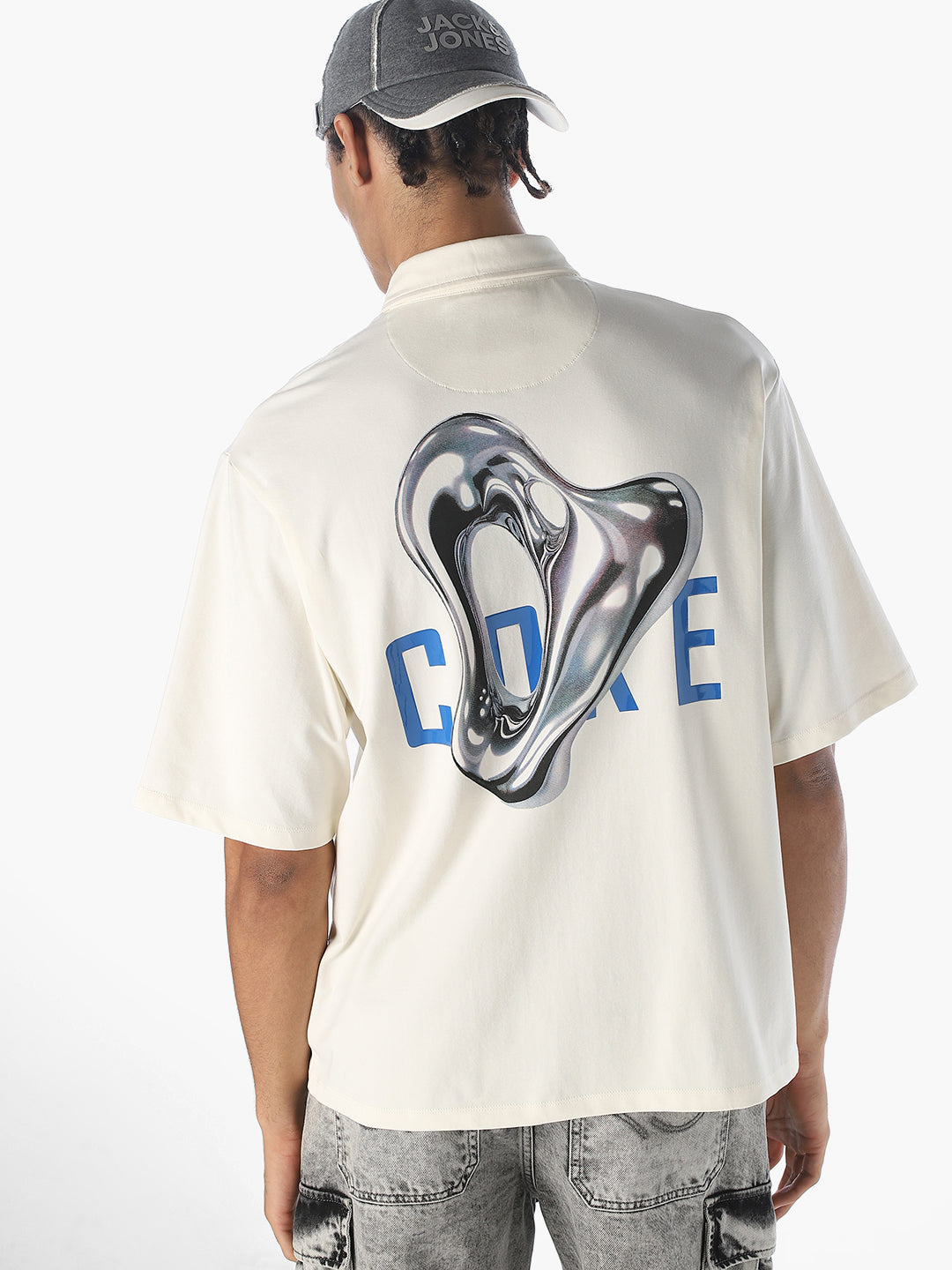 Off-White Embroidered Oversized Shirt