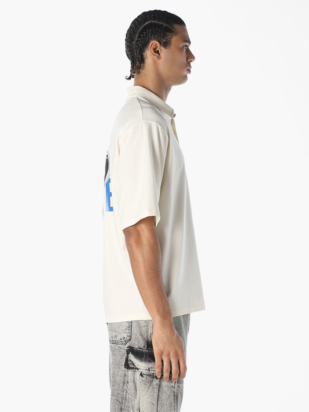 Off-White Embroidered Oversized Shirt
