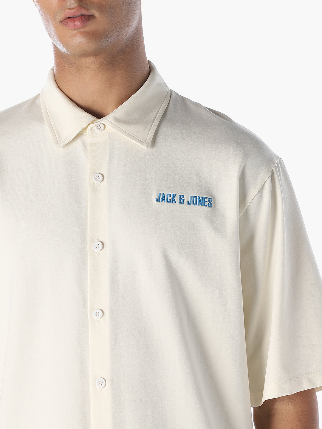 Off-White Embroidered Oversized Shirt