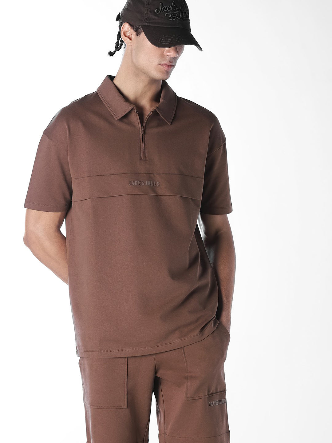 Cut & Sew Boxy Fit Polo