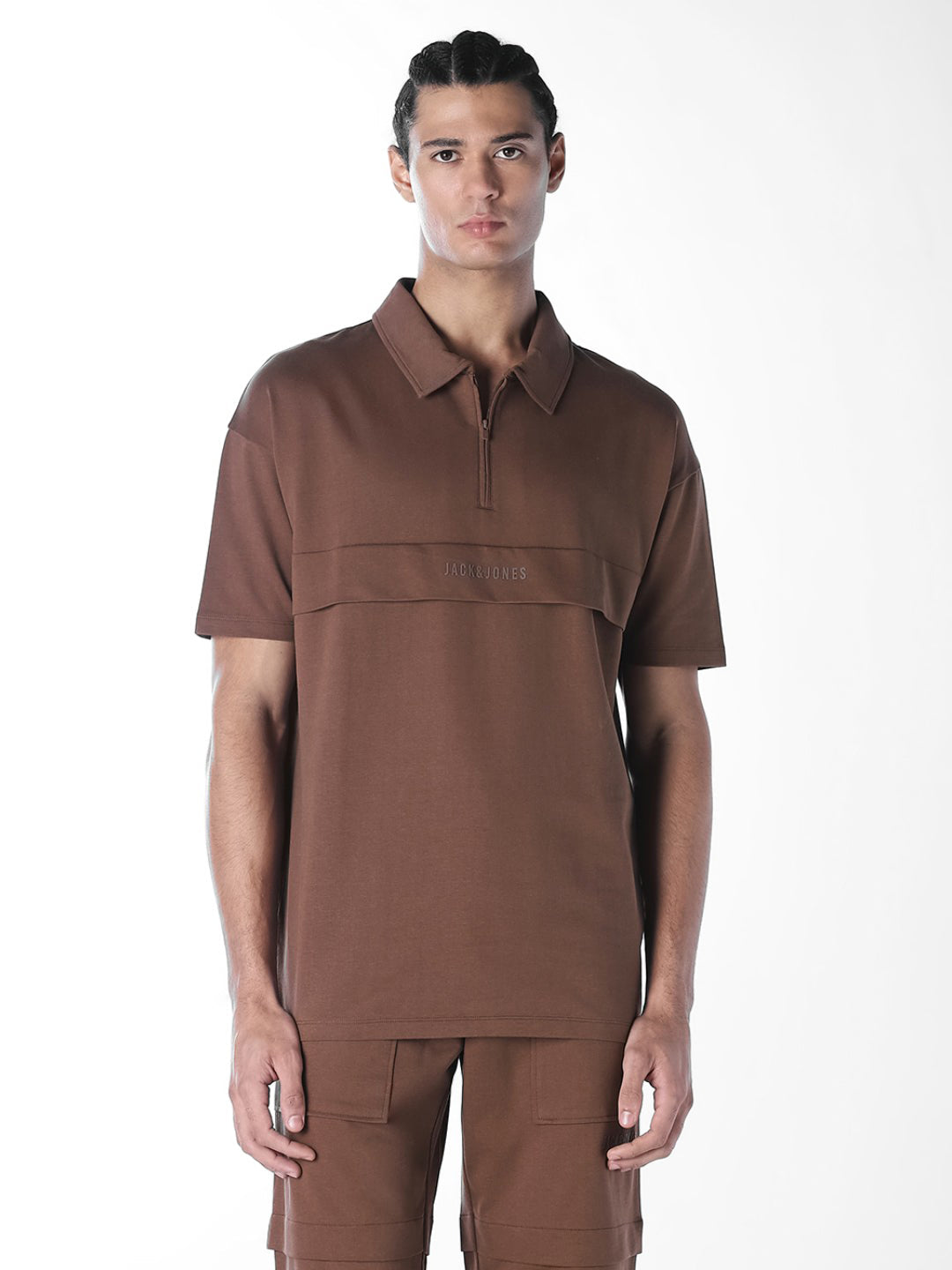 Cut & Sew Boxy Fit Polo