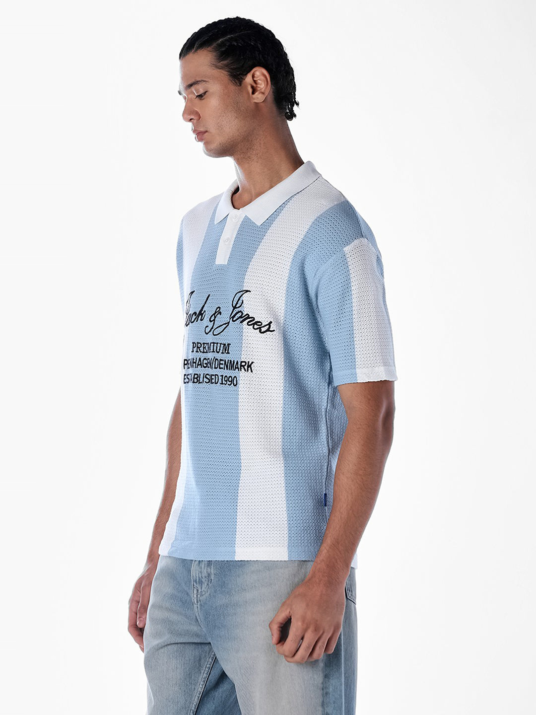 Colourblocked Oversized Knitted Polo