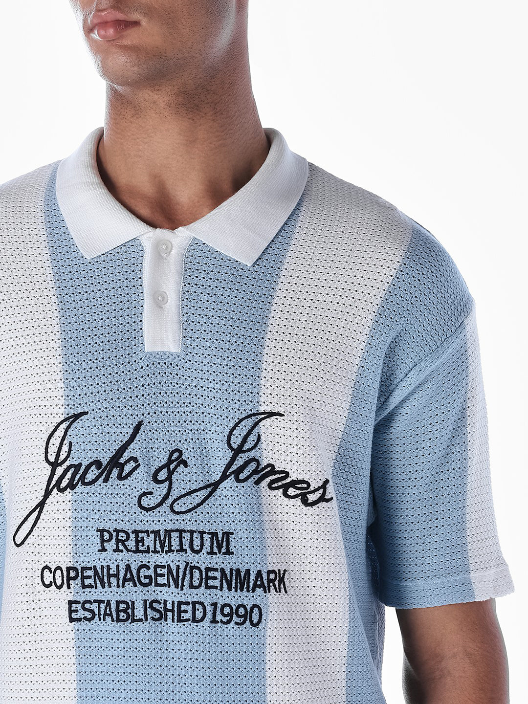 Colourblocked Oversized Knitted Polo