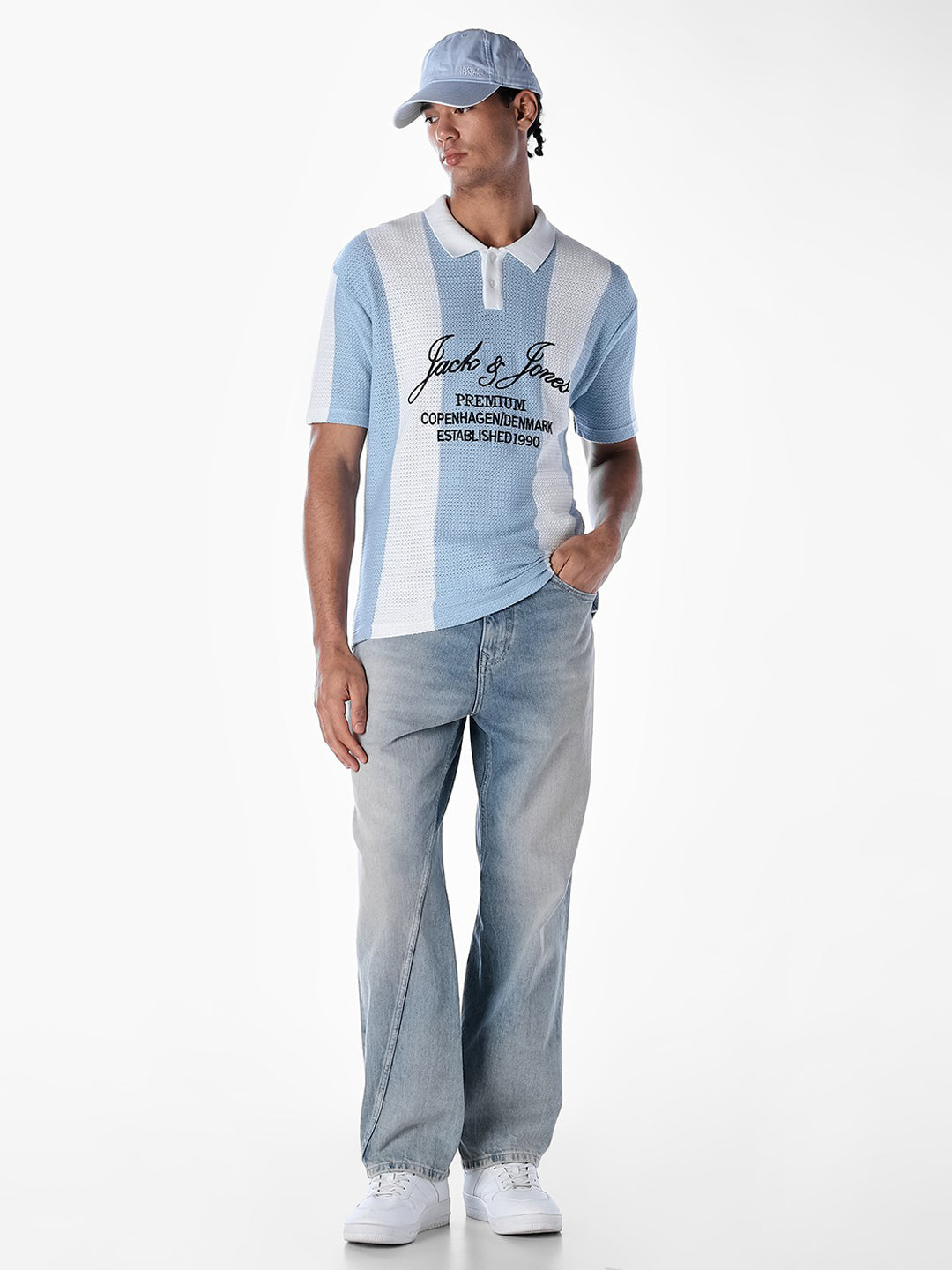 Colourblocked Oversized Knitted Polo