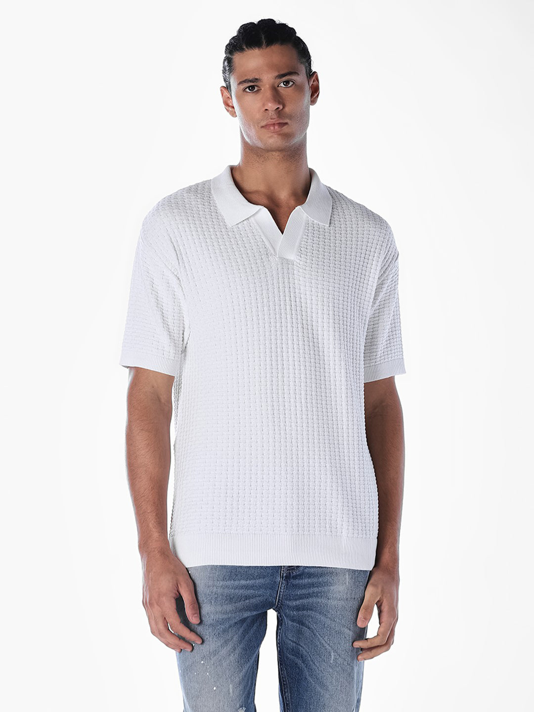 Oversized Knitted Polo