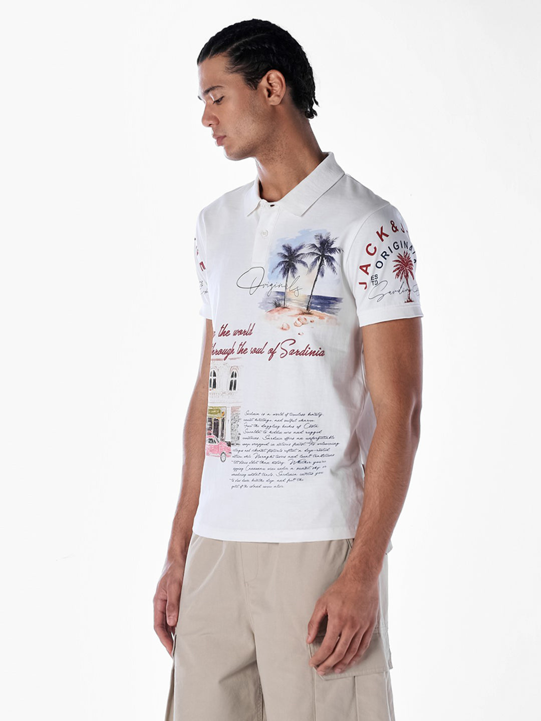 Printed Regular Fit Polo