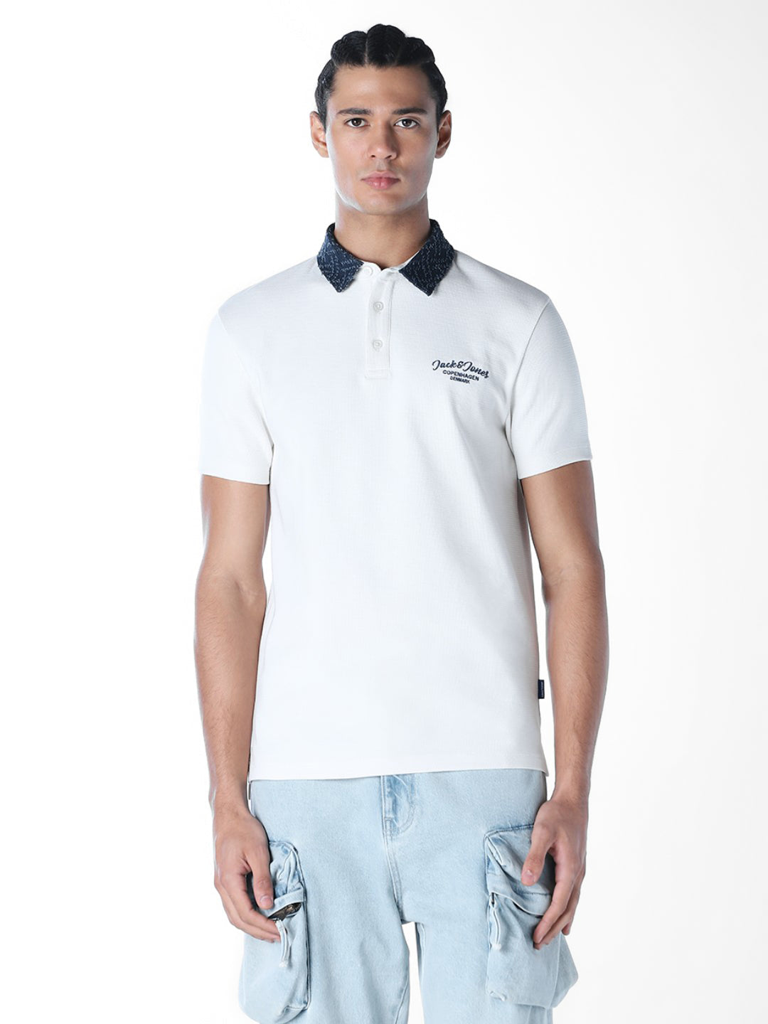 Applique Embroidered Polo T-shirt