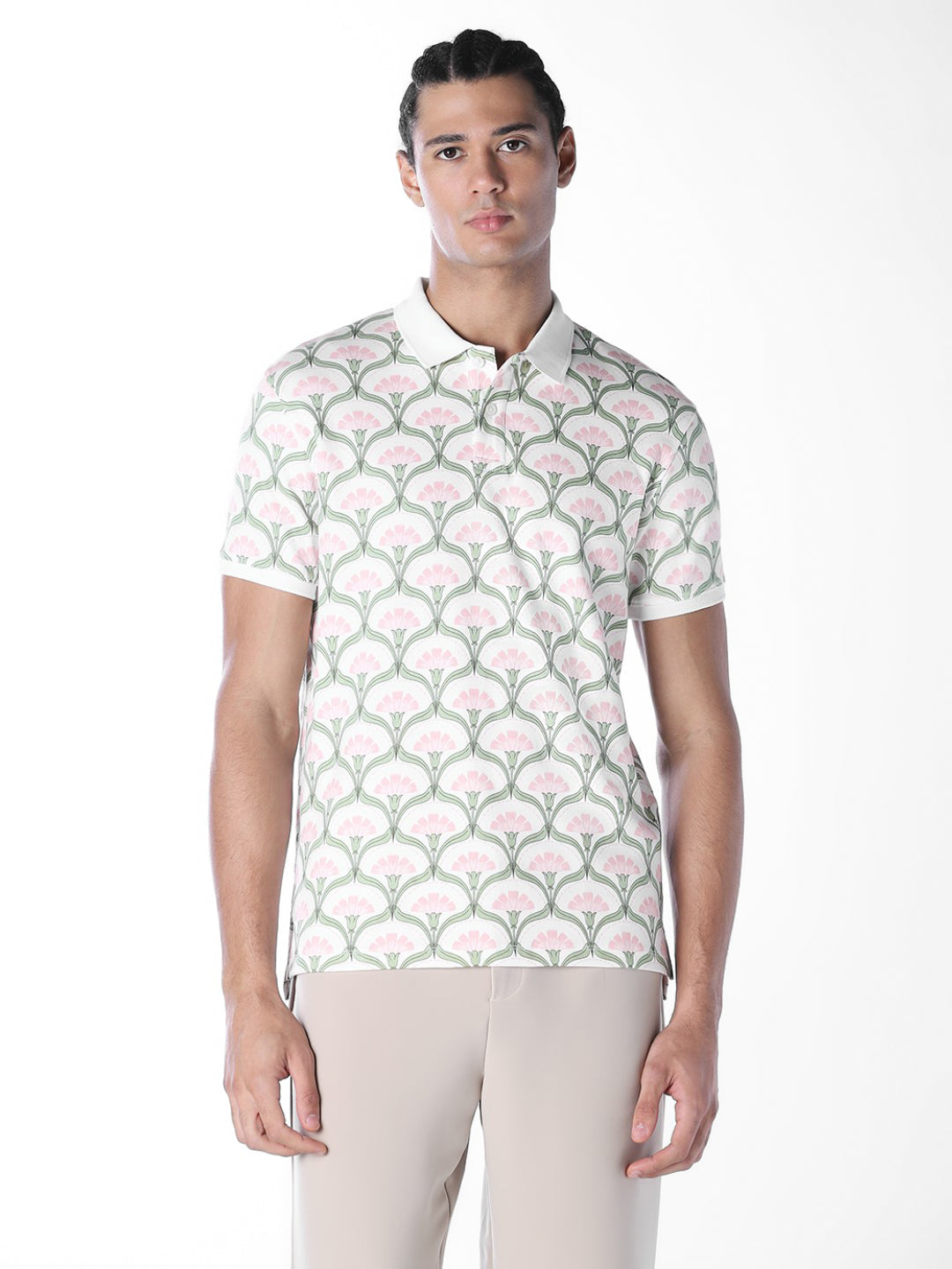 Printed Cotton Polo