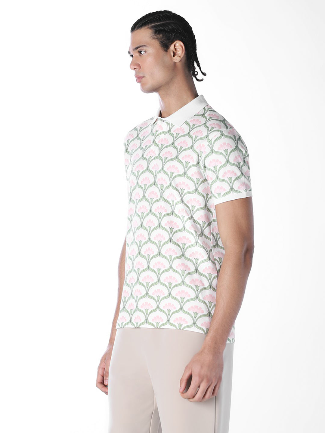 Printed Cotton Polo