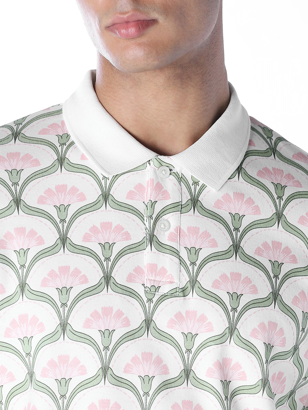 Printed Cotton Polo