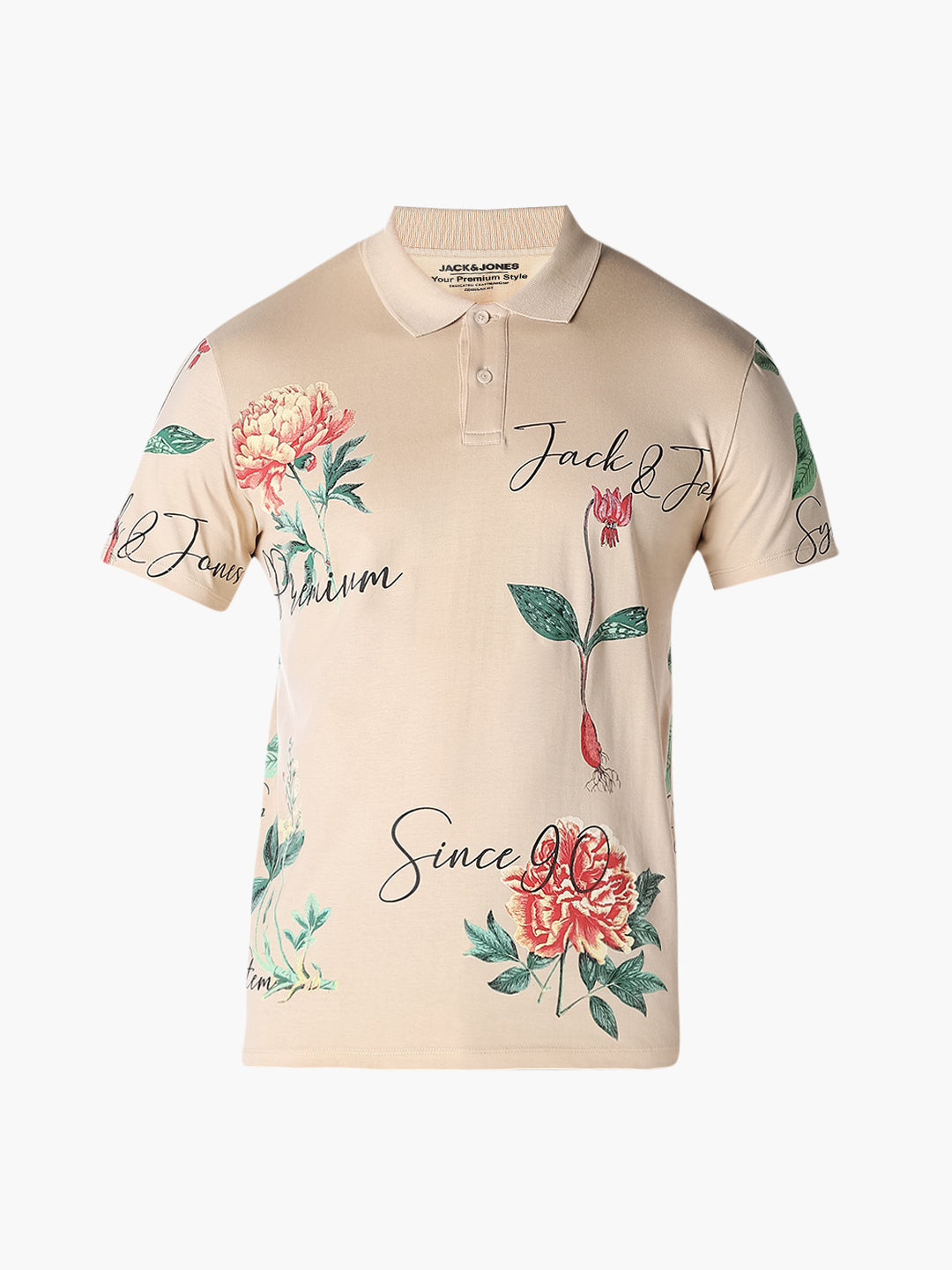 Printed Cotton Regular Fit Polo