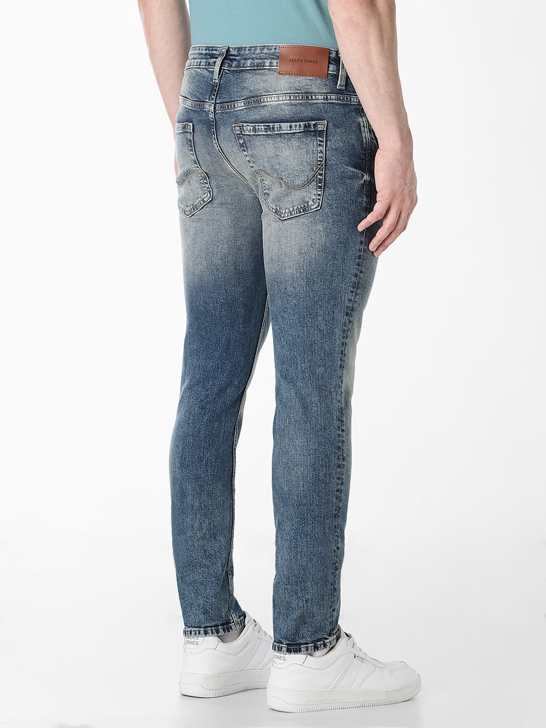 Heavily Washed Ben Skinny Fit Jeans