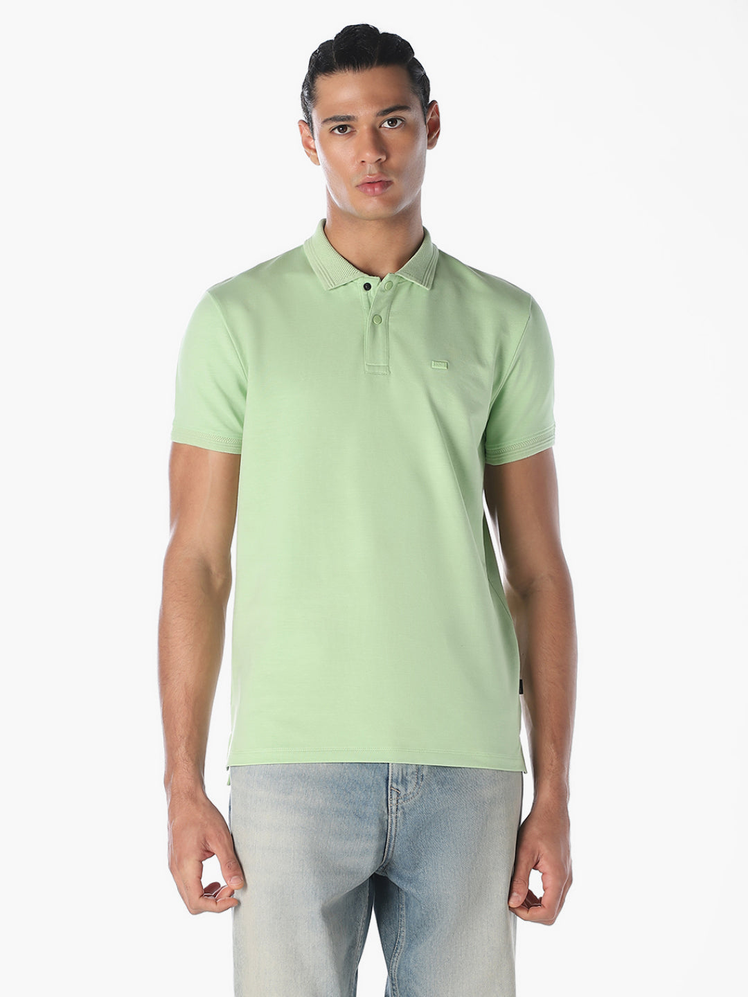 Mint Green Cotton Polo