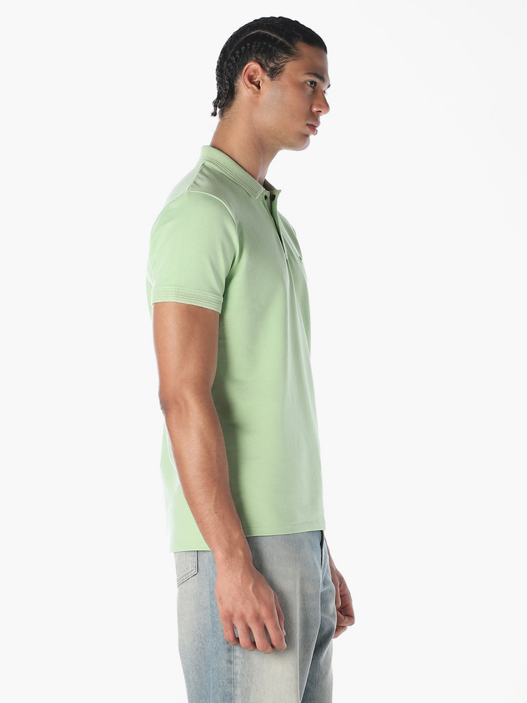 Mint Green Cotton Polo