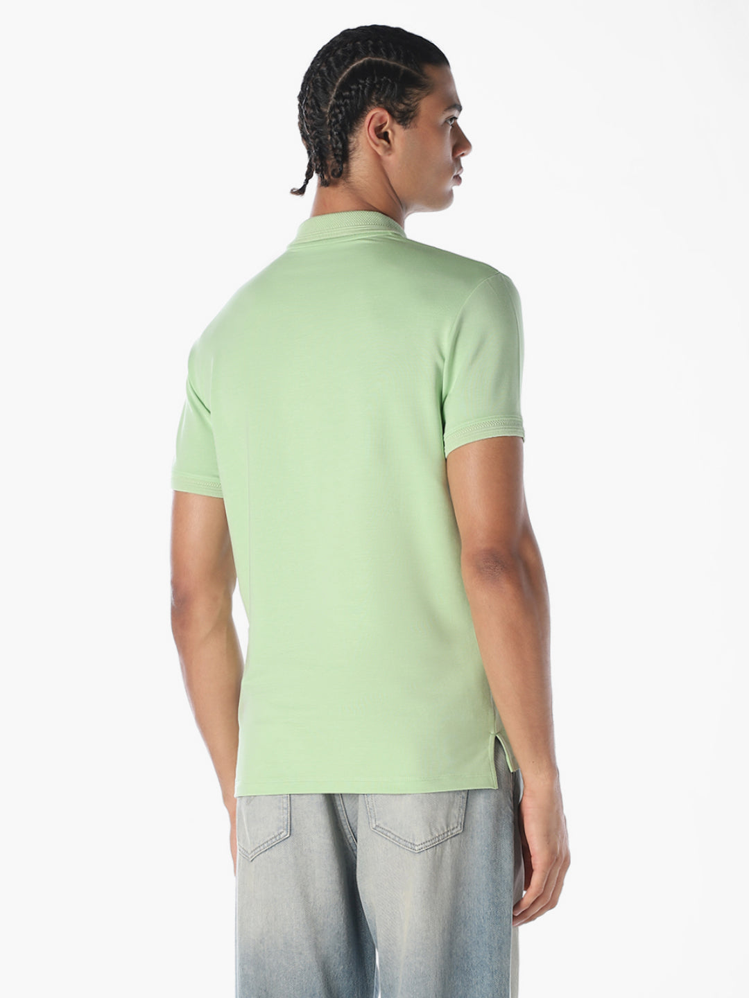Mint Green Cotton Polo