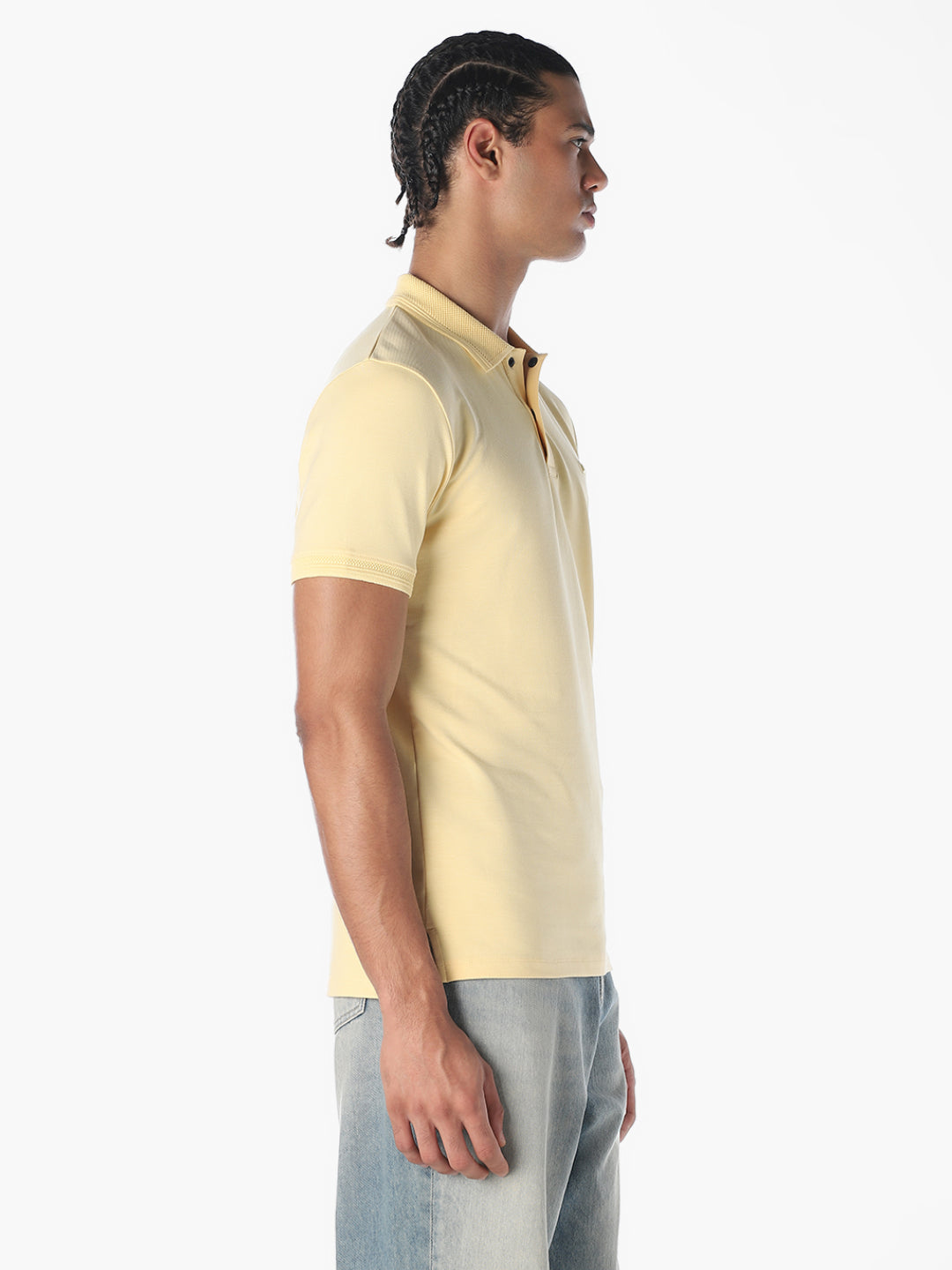 Light Yellow Cotton Polo