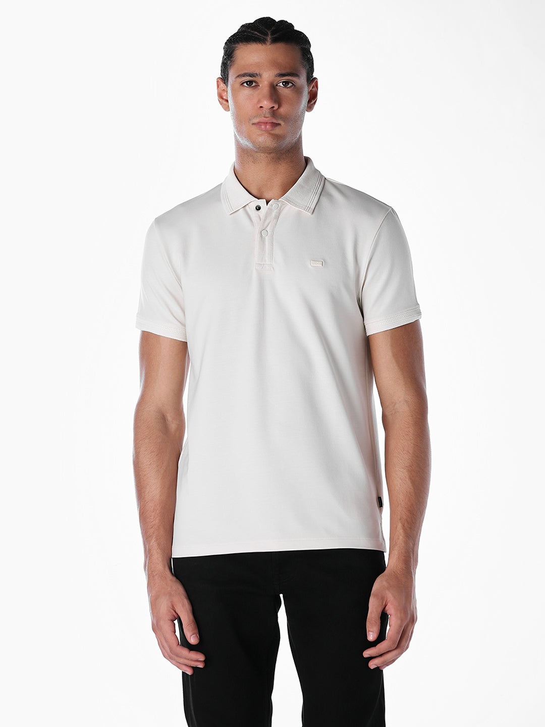 White Cotton Polo