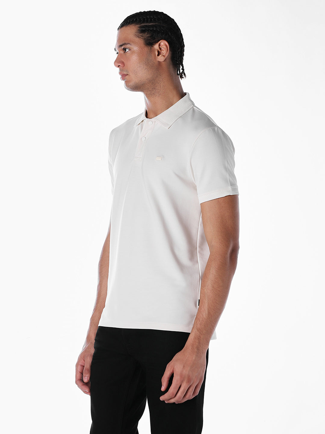 White Cotton Polo