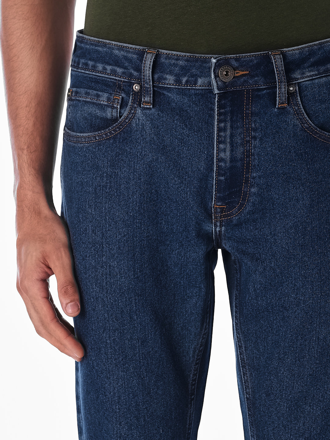 Dark Blue Clark Regular Fit Jeans