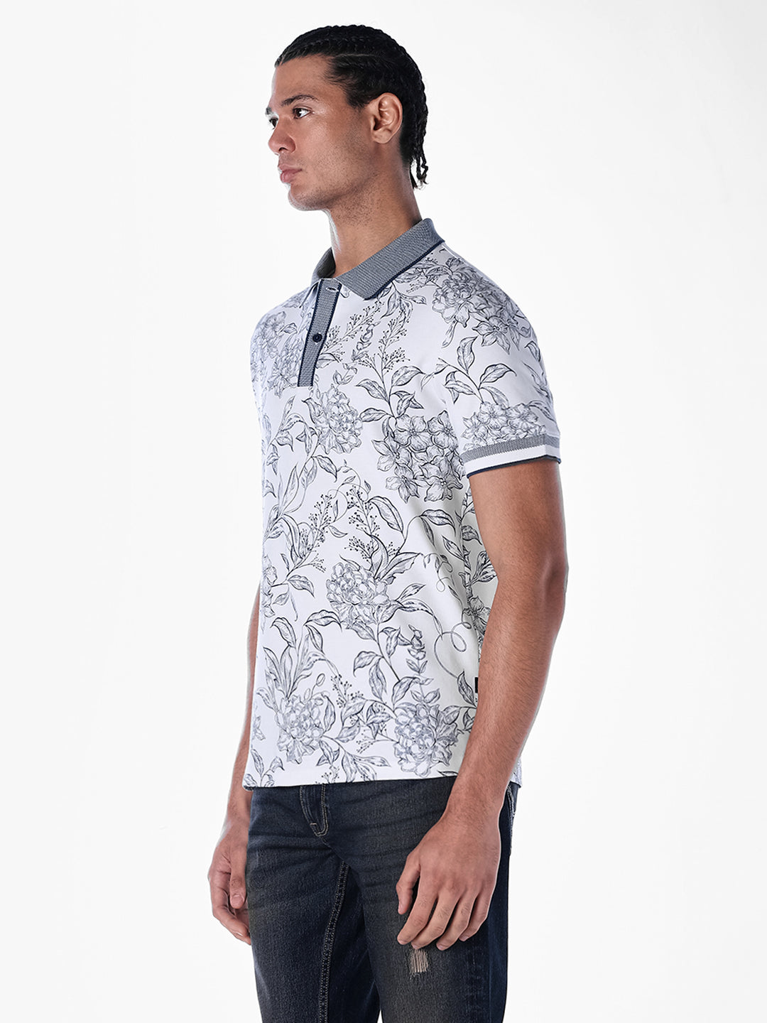 Jacquard Printed Polo