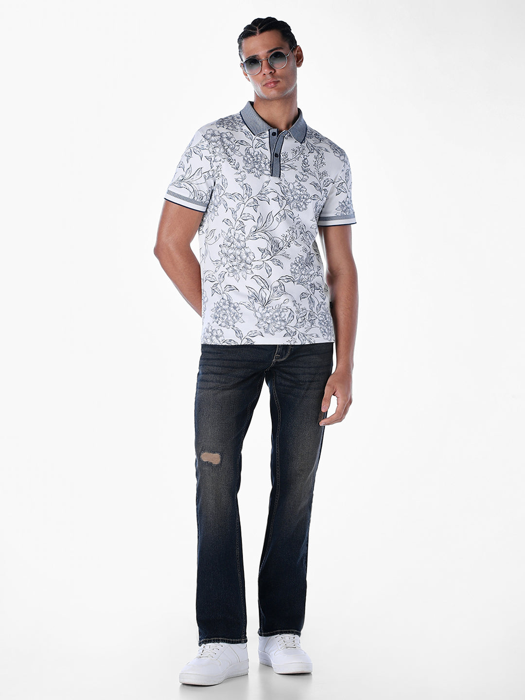 Jacquard Printed Polo