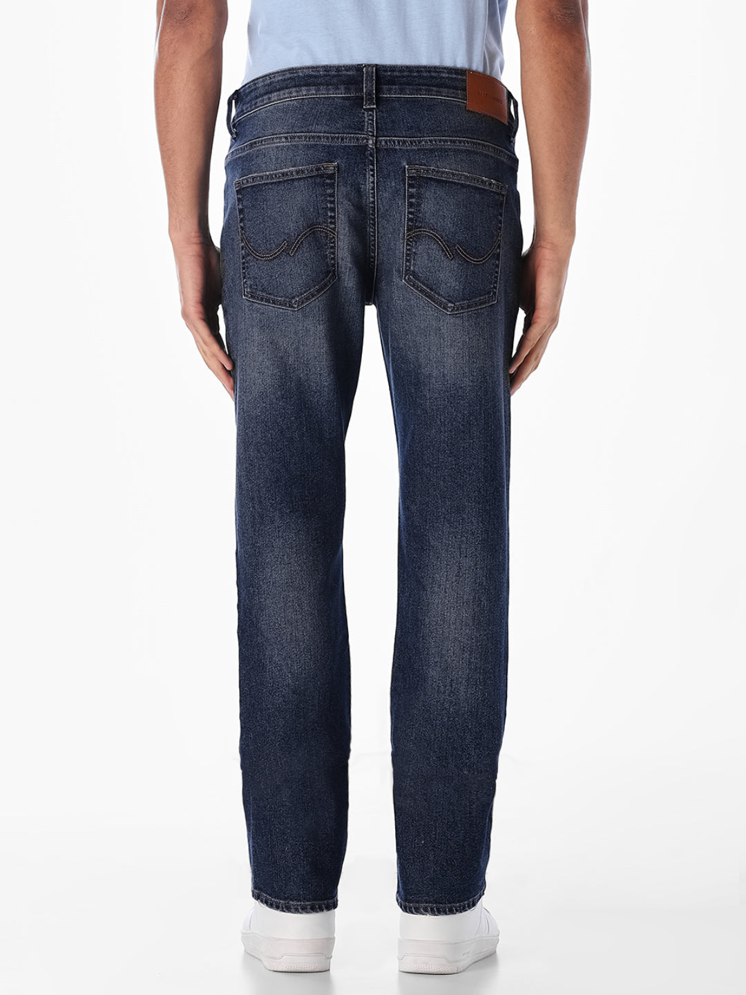 Mildly Distressed Regular Fit Jeans